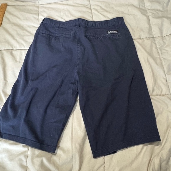 Element men’s navy shorts size 30 mid rise skateboarding cotton - Picture 2 of 10